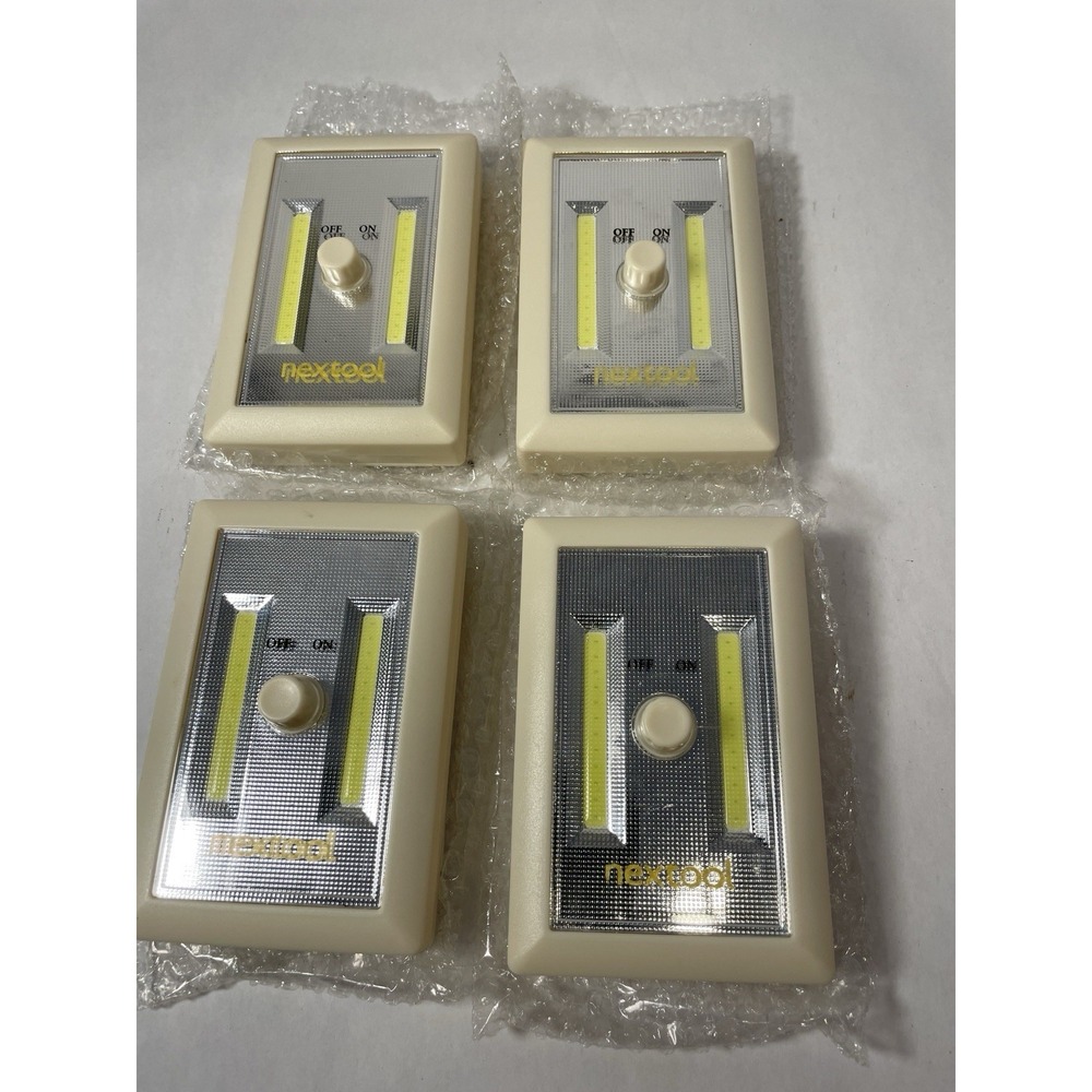 4 COB LED Night Lighs, 200 Lumen Light Switch Cordless